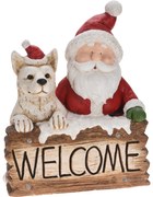 Dekoracja świąteczna WELCOME z oświetleniem LED i muzyką