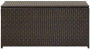 Skrzynia brązowa ogrodowa z rattanu N1-B93