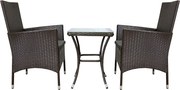 Zestaw bistro Jardà Rattan Brown