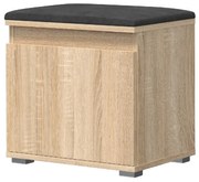 Szafka na buty z siedziskiem SINGAPUR 50 dąb sonoma/szary MEBLOWA 1