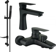 Mexen Axel DF72 zestaw wannowy, czarny - 73803DF72-70