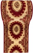 Czerwony elegancki chodnik w kwiatowy wzór W1-F39