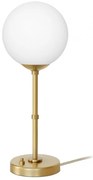 Elegancka złota lampka biurkowa z białym kloszem GP-B1U