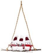 Ozdoba wisząca, bałwanki na gałęzi