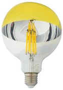 LED Żarówka z lustrzanym kulistym trzonkiem DECOR MIRROR G125 E27/12W/230V 4200K złota