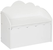 Skrzynia na zabawki z siedziskiem 2w1, ławka dziecięca, 60 x 53,4 x 30 cm