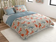 PrzytulneMieszkanie.pl PrzytulneMieszkanie.pl Pościel bawełniana Renforcé FOXIVA szara Rozmiar pościeli: 70 x 90 cm | 140 x 200 cm