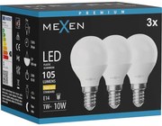 Mexen Nova 3x żarówka LED E14, G45, 1W, Ciepła - 3000K, 105 lm - L101-E14-0130-01x03