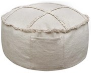 Kremowy dziecięcy worek do siedzenia Tic-Tac-Toe – Lorena Canals