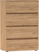 Komoda PARMAD, dąb craft złoty