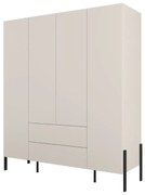 Szafa czterodrzwiowa JUKON 4D2S kaszmirowa HELVETIA