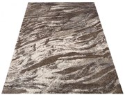 Brązowy prostokątny dywan do salonu R7-L07