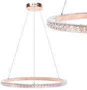 LAMPA WISZĄCA LED MS009-CP Różowe Złoto 59cm