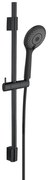Czarny zestaw prysznicowy ze stali nierdzewnej 70 cm Water Saving – Wenko