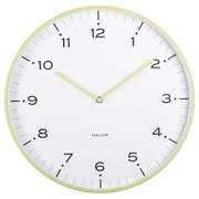 Karlsson 6011GR designerski zegar ścienny żółty,średnica 40 cm