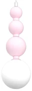 Lampa wisząca BOULE Pink 1xG9, biała, różowa, pojedyncza, kule