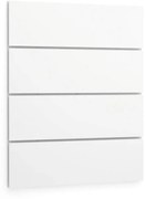 PLAN Panel ścienny LAYERS, 1200 x 54 x 1486 mm, biały