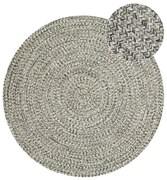 Szarobeżowy okrągły dywan odpowiedni na zewnątrz ø 150 cm – NORTHRUGS
