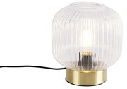 Lampa stołowa art deco mosiądz - Karel ArtDeco Oswietlenie wewnetrzne