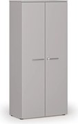 Szafa biurowa z drzwiami PRIMO GRAY, 800 x 420 x 1781 mm, szary
