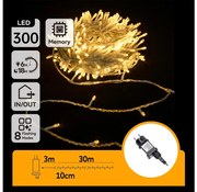 Aigostar - Zewnętrzny łańcuch świąteczny LED 300 diod/8 funkcji 33m IP44 ciepła biel