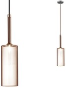 Lampa Sufitowa Wisząca Szklany Klosz APP1700-1CP AMBER C