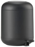 Czarny plastikowy kosz na śmieci z pedałem 4 l Sensu – Zone