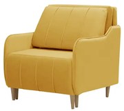 Fotel z funkcją spania BEST Żółty