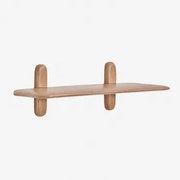Półka Ścienna Z Drewna Veleta Drewno Mango & ↔︎ 80 Cm & 1 Półka - Sklum