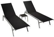 Zestaw dwóch leżaków ze stolikiem E4-F07