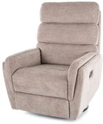 Fotel rozkładany ARGOS obrotowy ciemny beż SIGNAL