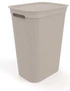 Beżowy plastikowy kosz na pranie 50 l Brisen – Rotho
