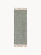 Ręcznie tkany chodnik z wełny z frędzlami Kim