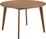 Stół okrągły Lumo 120 cm – styl skandynawski, kolor orzech włoski lakierowany