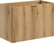 Nowoczesna szafka do łazienki w kolorze dębu 80 cm Z9-T07