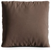 Brązowa aksamitna poduszka na sofę Kemi – Cosmopolitan Design