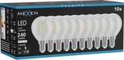Mexen Vintis 10x żarówka filament LED E14, G45, 2W, Neutralna - 4000K, 240 lm, clear - L156-E14-0240-00x10