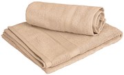 1x Ręcznik kąpielowy CLARYSSE ELEGANCE 70x140 cm + 1x ręcznik CLARYSSE 60x110 cm 100% bawełna, piaskowy