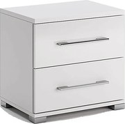 Biała szafka nocna z szufladami N6-B48