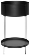 Kwietnik metalowy z półeczką, Ø 37 cm