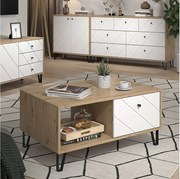 Stół kawowy dąb rzemieślniczy 90.2x59.4x42.4 nizza