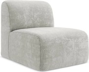 Moduł - z tkaniny szenilowej - jasny szary - LANI