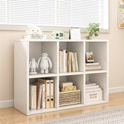 Biała otwarta biblioteczka KALAX 2x3 – nowoczesna półka do przechowywania z MDF, 90x30x60 cm