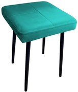Taboret SQUARE MG VELVET morski ATOS