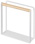 Biały serwetnik z bukowym drewnem Yamazaki Tosca