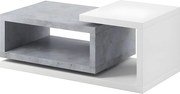 Stolik kawowy BOTA 120x60 biały/beton colorado