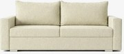Sofa z Funkcją Spania DRAVOS Kremowa Japandi