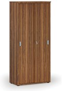 Szafa z drzwiami przesuwnymi PRIMO WOOD, 800 x 420 x 1781 mm, orzech