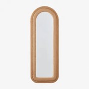 Lustro Ścienne 60x160 Cm W Tkaninie Barankowej Ilai Camel - Sklum