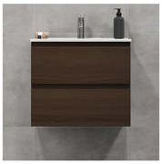 Szafka łazienkowa z umywalką KENWOOD 61 cm orzech